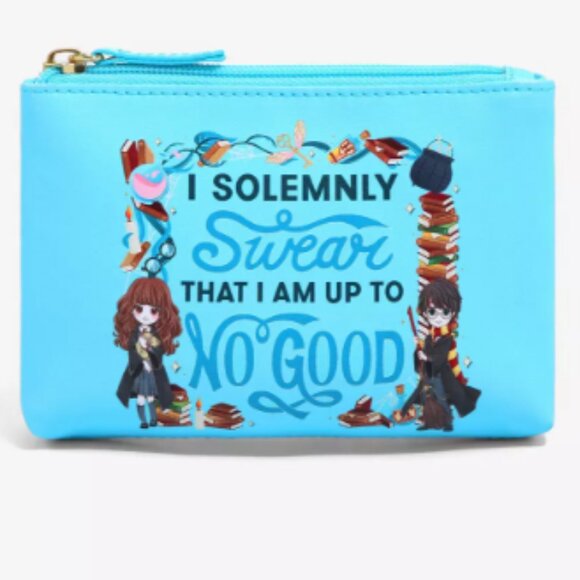 Harry Potter Solemnly Swear Zippered Pouch NWT - Picture 1 of 4